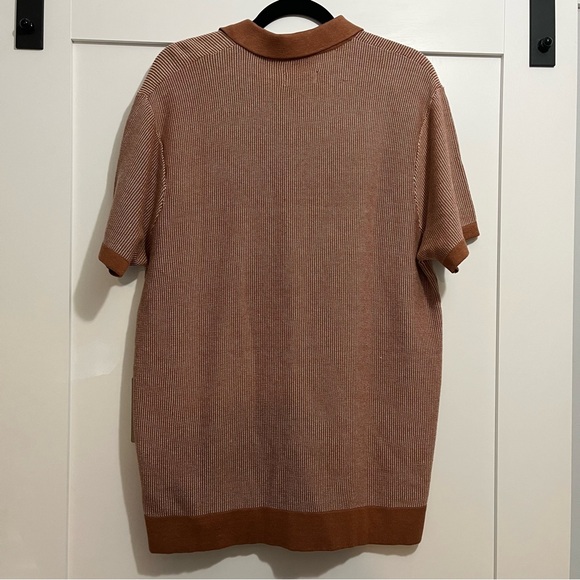 NWT Hudson & Barrow Knitwear XL Striped Collared Polo Shirt - Picture 7 of 7